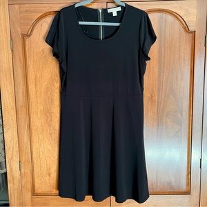 Michael Kors Black Jersey Short-Sleeve Jersey Dress XL LBD